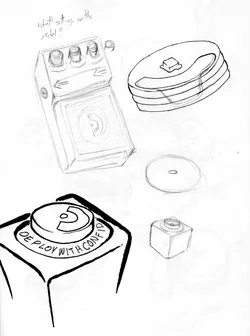 More early sketches, including the FX pedal.