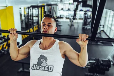 The Jacked logo is equally at home on a tank top as it is a gym bag or wall.