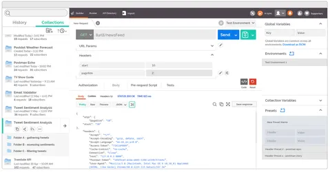 Most users interested in API testing were familiar with Postman's interface. It provided a useful reference as I designed Cycle's API Editor. (Image credit: Postman.com)